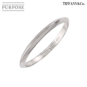 Tiffany & Co. Knife Edge Ring, Size 17, Platinum