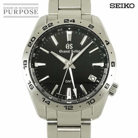 Grand Seiko GRAND SEIKO Sports Collection GMT SBGN027 Men's Watch 9F86 0AK0 Date Black Quartz