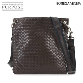Bottega Veneta Intrecciato Shoulder Bag in Brown Leather (172736)