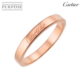 Cartier C de Ring #57, 3mm wide, 18KPG pink gold (750), engraved