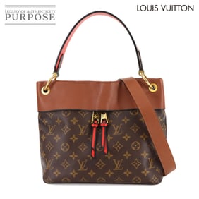 Louis Vuitton Monogram Tuileries Besace 2-way Hand/Shoulder Bag in Camel Leather, M43157