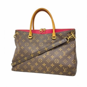 Louis Vuitton Monogram Pallas Handbag M40906 Rose Women's P1401602