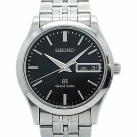 Seiko Grand 9F83-0AB0 Black Dial Men's Watch