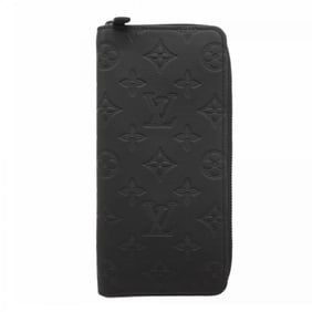 Louis Vuitton Monogram Shadow Zippy Wallet Vertical M62902 Noir Men's Long