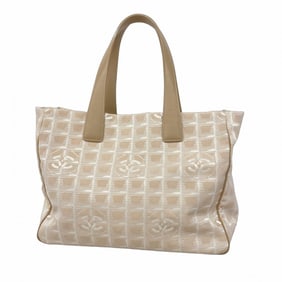 Chanel New Travel Nylon Tote Bag, Beige, Women's, P1401763