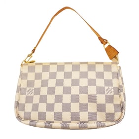 Louis Vuitton Damier Azur Pouch Accessoires N51986 White Women's P1401593