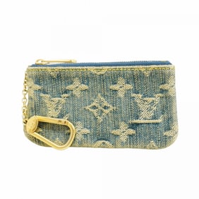 Louis Vuitton Monogram Denim Pochette Cle Wallet/Coin Case M95343 Blue Women's P1396315