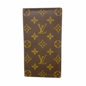 Louis Vuitton Monogram Long Wallet, Porte-Valeur Carte Credit, M61823, Brown, Men's/Women's
