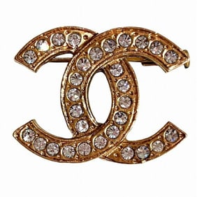 CHANEL Coco Mark Rhinestone Brooch for Women