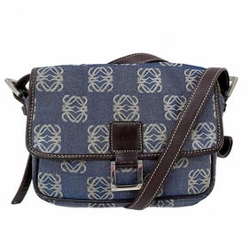 LOEWE Anagram Denim Shoulder Bag for Women