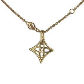 LOUIS VUITTON Collier LV Twiggy Pointed Flower Necklace M00980 Gold Metal Women's