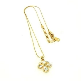 Yves Saint Laurent Pendant Necklace - Gold Metal Beads for Women