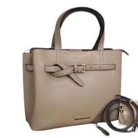 MICHAEL KORS Emilia Handbag 35H0GU5S7T Camel Leather Women's Belt