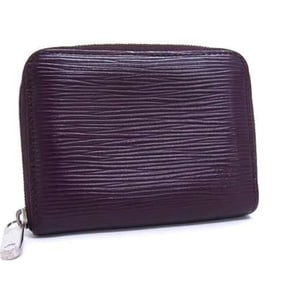 LOUIS VUITTON Louis Vuitton Epi Zippy Coin Purse M6015K Cassis Leather Round for Men and Women