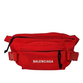 Balenciaga 770881 Red Nylon Shoulder Bag/Waist Bag for Men