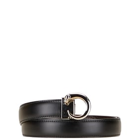 Cartier Panthère reversible belt in black and brown leather for women.
