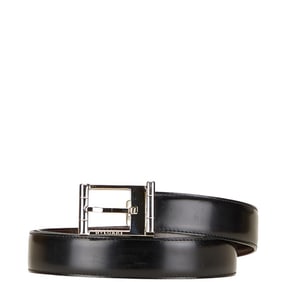 BVLGARI reversible belt in black and brown leather for men