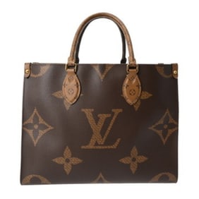 LOUIS VUITTON Monogram Reverse On the Go MM Brown M45321 Women's Canvas Handbag