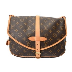 LOUIS VUITTON Monogram Saumur 30 Brown M42256 Women's Canvas Shoulder Bag
