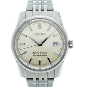 Seiko King 6R55-00A0 Silver Dial Men's Watch
