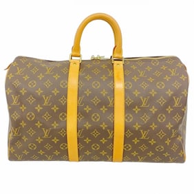 Louis Vuitton Monogram Keepall 45 Boston Bag M41428 Brown Women's