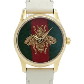 Gucci G-Timeless YA1265009 Gold, Green, and Red Dial Women's Watch