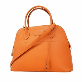 Hermes Hermès Bolide 31 Chevre Handbag in Orange with H Stamp, 2-Way Bag for Women, P1376276