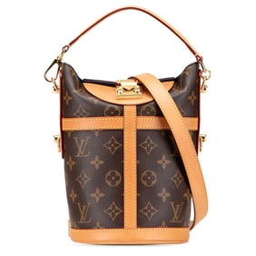 Louis Vuitton Monogram Duffle Bag, Handbag/Shoulder 2-Way, M43587, Brown Leather, Women's, LOUIS