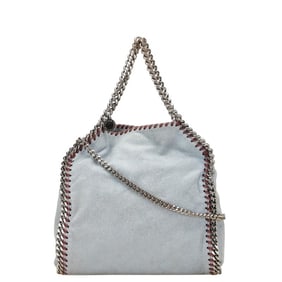 Stella McCartney Falabella Tiny Handbag/Shoulder Bag, Gray, Polyester, Women's,