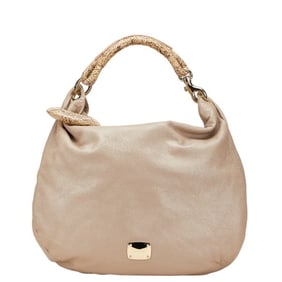 Jimmy Choo Sky One-Shoulder Bag, Pink Beige Leather, Women's, Handbag