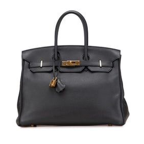 Hermès Birkin 35 Handbag, Gray, Gold Hardware, Togo Leather, Women's, HERMES