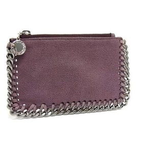 STELLA McCARTNEY Falabella Fragment Case 422364, Purple Eco-Leather, Men's and Women's, Silver