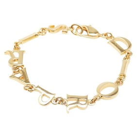 Christian Dior Dior logo bracelet, gold plated, for women.