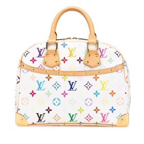 Louis Vuitton Monogram Multicolore Trouville Stud Handbag M92663, Blanc White PVC Leather, Women's,