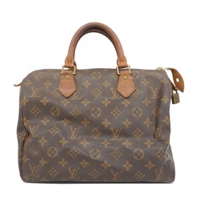 Louis Vuitton Monogram Speedy 30 Handbag M41108 Brown Women's