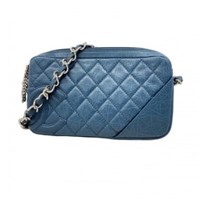 Chanel Cambon Shoulder Bag with Chain Strap, Navy Calfskin, Women's