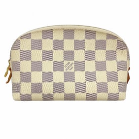 Louis Vuitton Damier Azur Pochette Tick N60024 White Women's