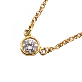 Tiffany Necklace By the Yard 1PD 18KYG Yellow Gold Diamond Women's