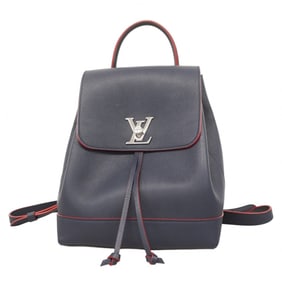 Louis Vuitton Lockme Backpack M43879 Marine Rouge Women's