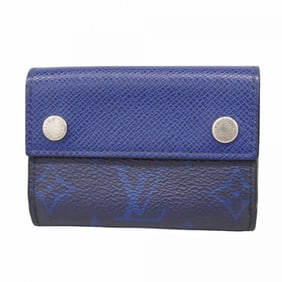 Louis Vuitton Taigarama Discovery Compact Wallet M67620 Cobalt Men's Tri-fold