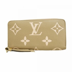 Louis Vuitton Monogram Empreinte Zippy Wallet M69794 Tourterelle Creme Women's