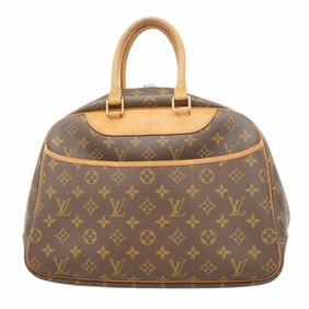 Louis Vuitton Monogram Deauville Handbag M47270 Brown Women's