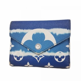 Louis Vuitton Monogram Escale Le Tefeuille Victorine Tri-fold Wallet M69112 Blue Men's/Women's