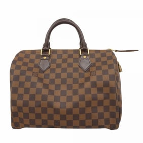 Louis Vuitton Damier Speedy 30 Handbag N41364 Ebene Women's