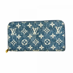 Louis Vuitton Monogram Jacquard Zippy Wallet M81226 Marine Women's Long