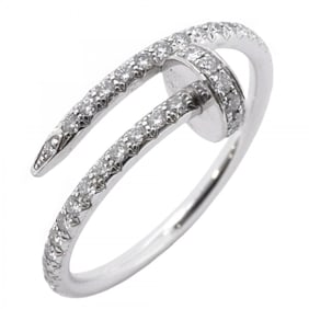 Cartier Juste un Clou Ring, 18K White Gold with Diamonds, #55, for Men and Women