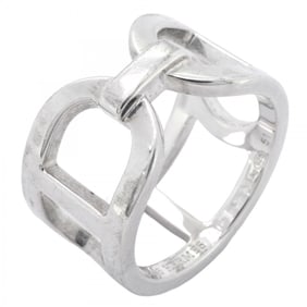 Hermes Ever Chaine d'Ancre Ring, Silver 925, #51, Women's
