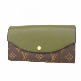 Louis Vuitton Monogram Twice Long Wallet, Sala Tuileries M64097, Khaki, Women's