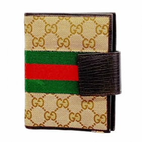 Gucci GG Canvas Sherry Line Notebook Cover 115240 Brown Men's Women's