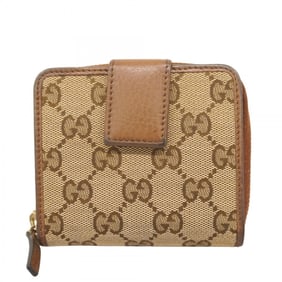 Gucci GG Canvas Wallet 346056 Brown Women's